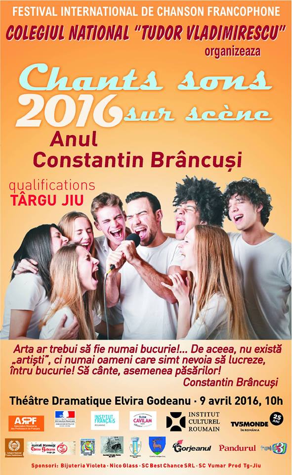 Zeci de tineri din Gorj, la preselecția pentru Festivalul ”Chants, sons sur scène”