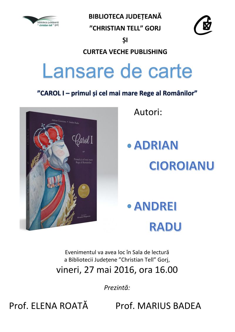 Adrian Cioroianu, lansare de carte la Târgu-Jiu