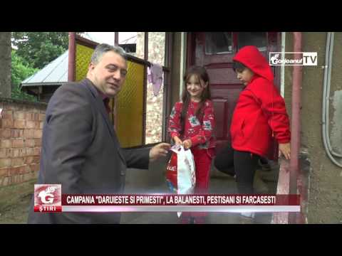 CAMPANIA ”DĂRUIEȘTE ȘI PRIMEȘTI”, LA BĂLĂNEȘTI, PEȘTIȘANI ȘI FĂRCĂȘEȘTI