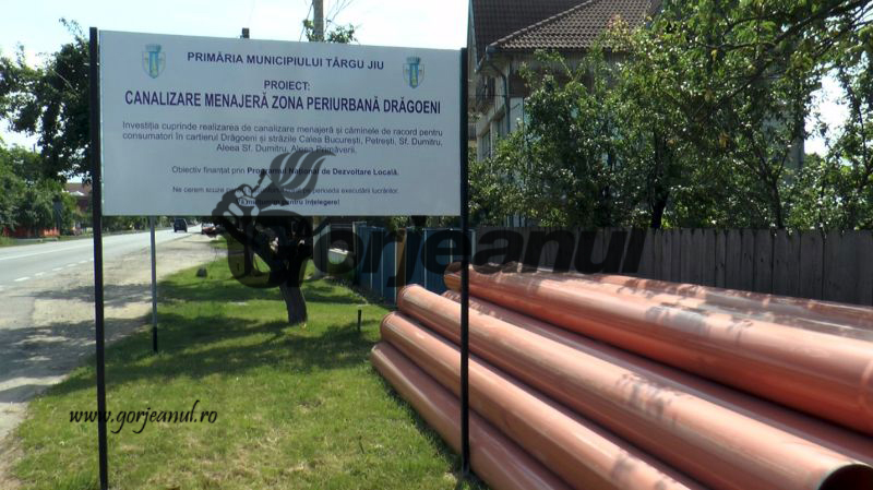Canalizare extinsă pentru cartierul Drăgoieni