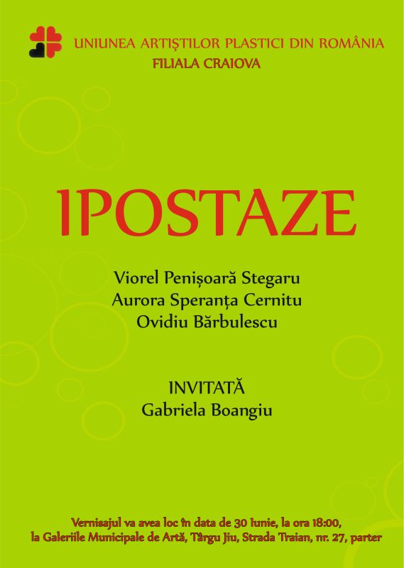 Expoziție și lansare de carte la Galeriile Municipale de Artă