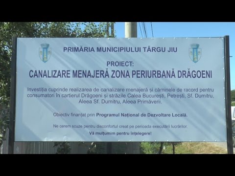 CANALIZARE PENTRU LOCUITORII DIN DRĂGOIENI
