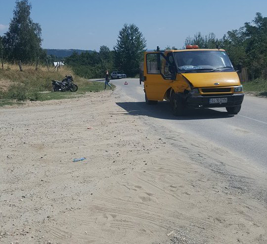 Motociclist grec, rănit în accident la Crasna
