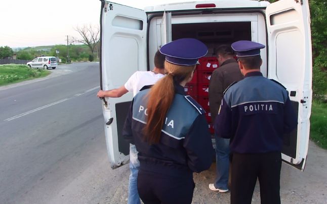 Gorjeni amendați de polițiștii sibieni