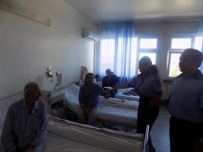 Poliția în acțiune, la spital