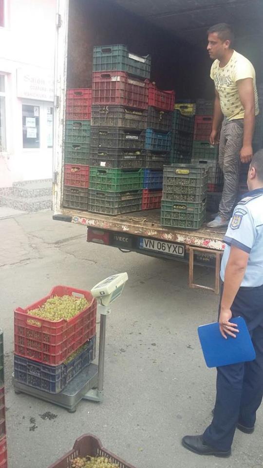 Tone de struguri, confiscate de polițiști