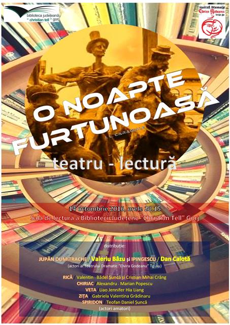“O noapte furtunoasă”, la Biblioteca Județeană “Christian Tell”