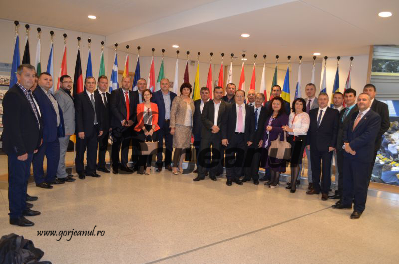 La invitația eurodeputatului Boștinaru / Delegație de aleși din Gorj, la Parlamentul European de la Bruxelles