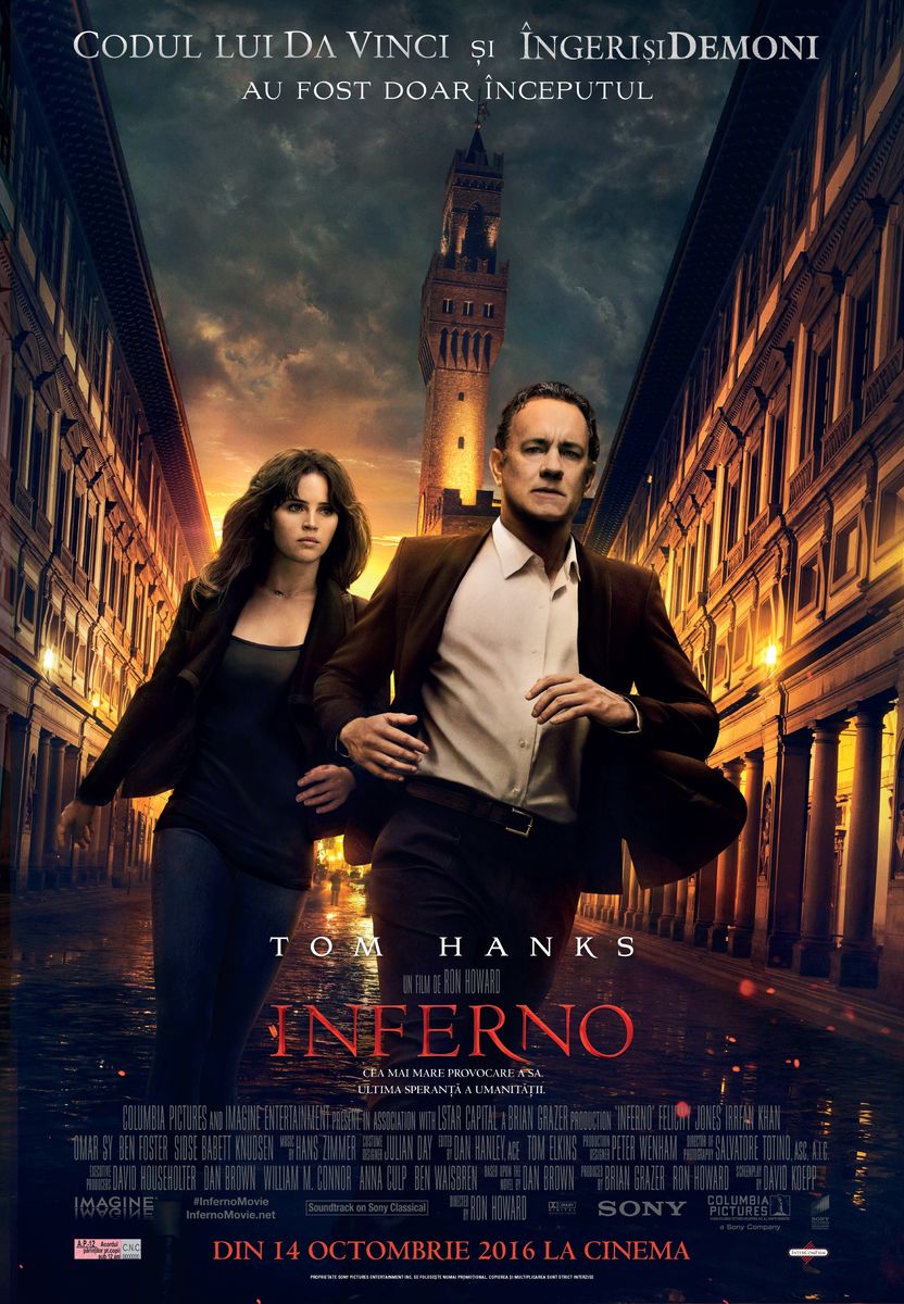 Inferno (2016) – 18:00, 20:30