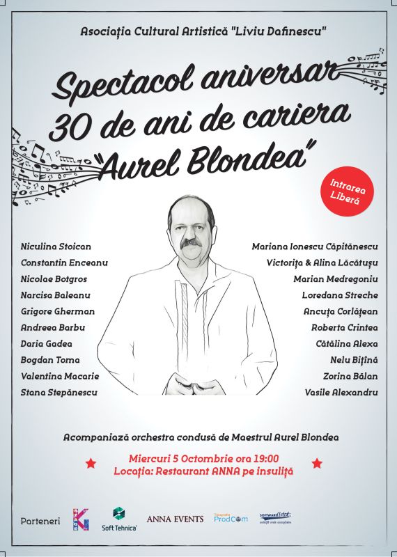 Spectacol aniversar pentru Aurel Blondea