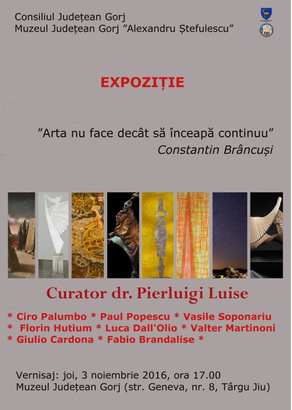 Artiști italieni și români, într-o expoziție internațională dedicată lui Brâncuși