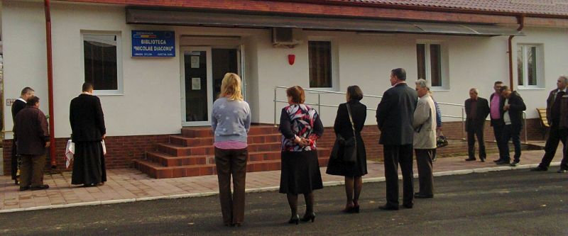 Inaugurarea sediului Bibliotecii Orășenești «Nicolae Diaconu» din Țicleni