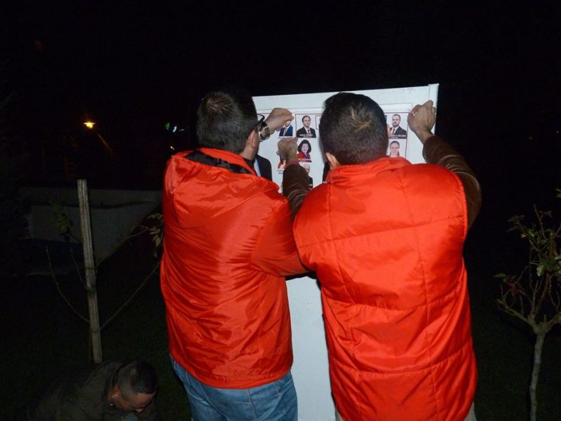 PSD, ALDE, PNL, PMP, UDMR și PRU, la lipit afișe în Târgu-Jiu