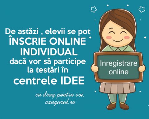 Înscrieri individuale la Proiectele Educaționale Cangurul