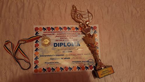 Un trofeu și cinci premii pentru Gorj, la Festivalul ”Rapsodia Munților” de la Petrila