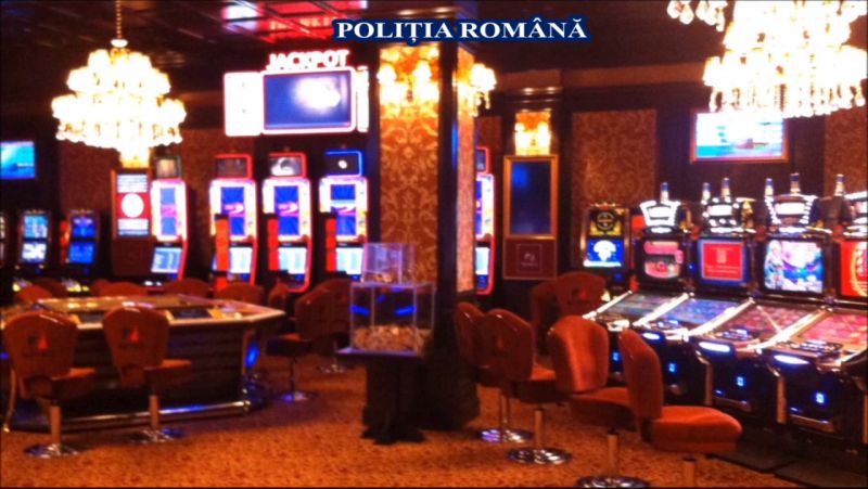 A spart aparatul de păcănele al unei săli de jocuri din Târgu Jiu