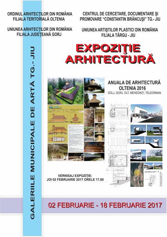 Anuala de Arhitectură Oltenia 2016 la Galeriile de Artă Târgu-Jiu