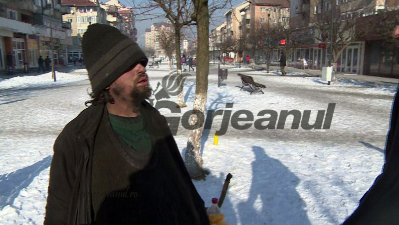 “Cazat” în gara Târgu-Jiu, hrănit la Petroșani