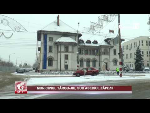 MUNICIPIUL TÂRGU JIU, SUB ASEDIUL ZĂPEZII