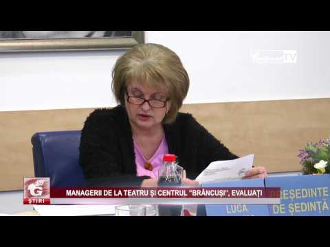 MANAGERII DE LA TEATRU ȘI CENTRUL ”BRÂNCUȘI”, EVALUAȚI