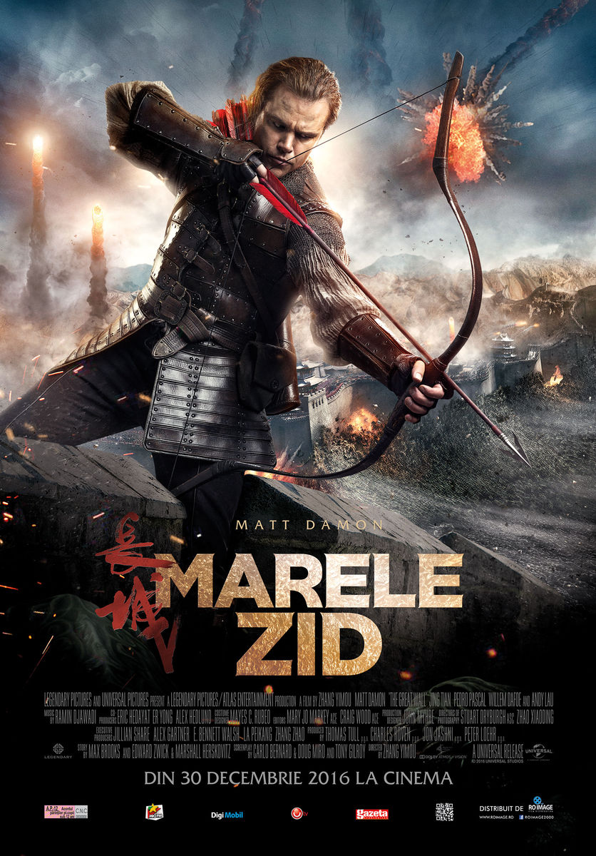 The Great Wall (2016) Marele Zid – 16:00(3D)