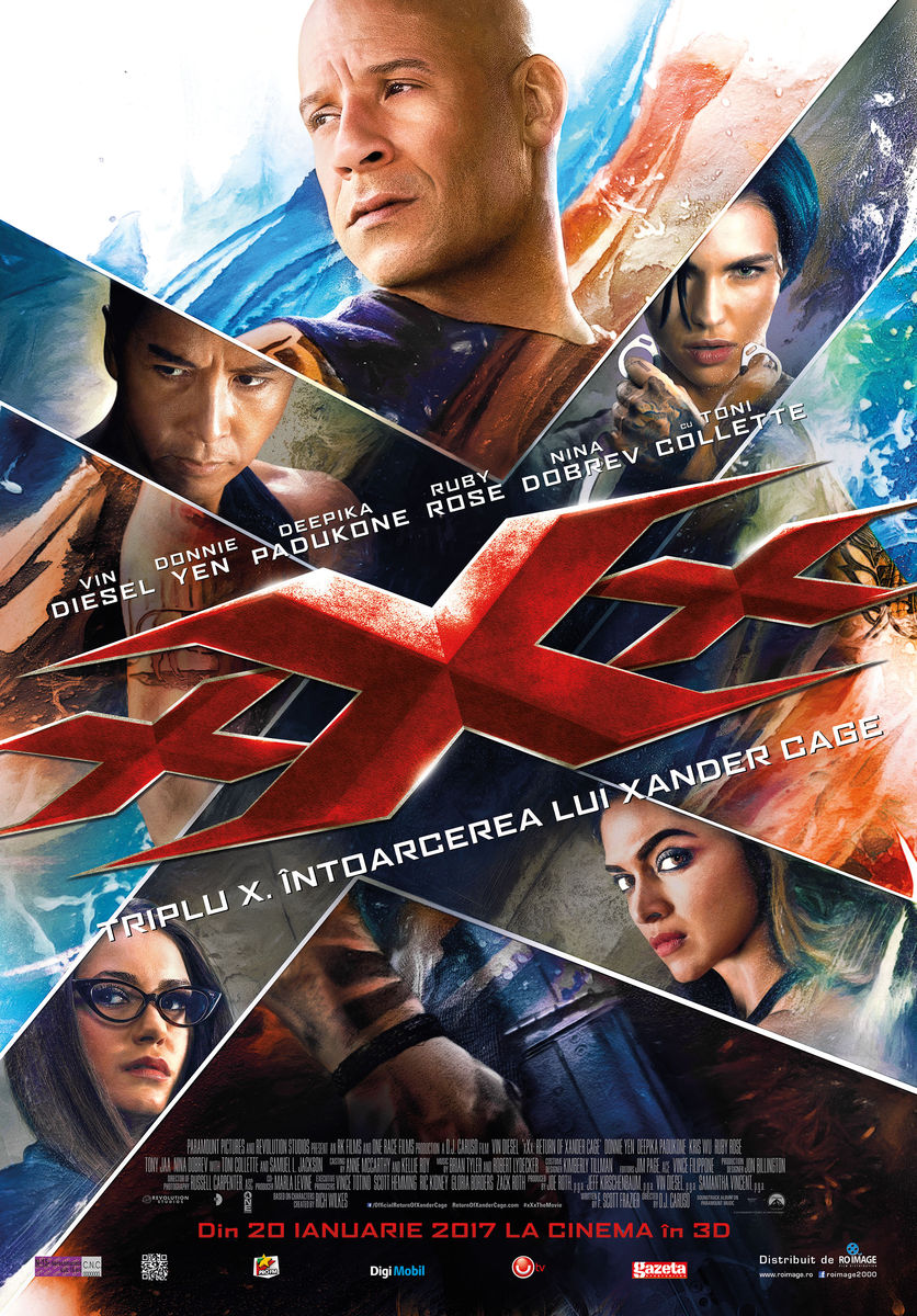 xXx: Return of Xander Cage (2017) Triplu X: Întoarcerea lui Xander Cage – 20:00(3D)