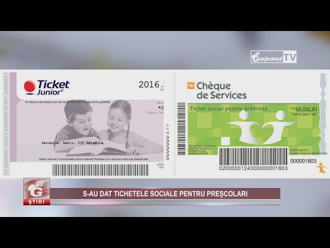 S-AU DAT TICHETELE SOCIALE PENTRU PREȘCOLARI