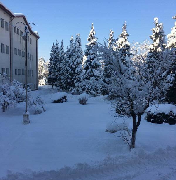 Zăpadă de aproape jumătate de metru, la Spitalul de Pneumoftiziologie