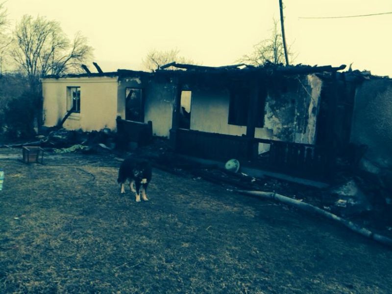 Casa avocatului Nădrag, incendiată din neglijență