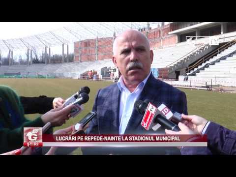 LUCRĂRI PE REPEDE-NAINTE LA STADIONUL MUNICIPAL