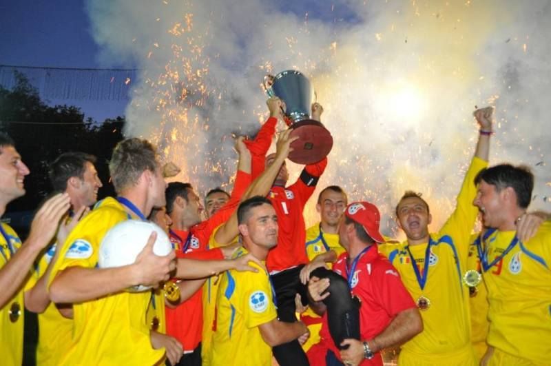 Gorjenii de la minifotbal, “întâlnire” cu naţionala României