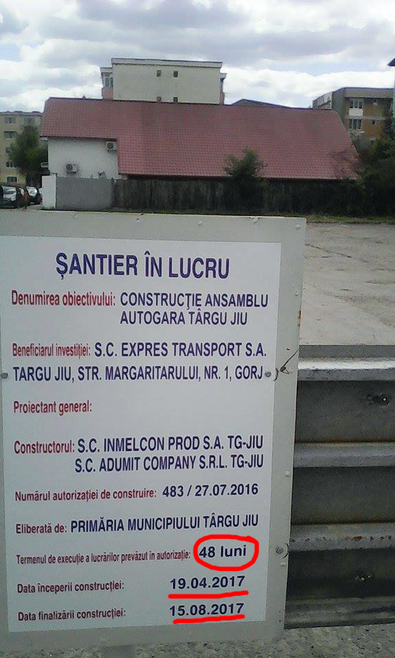 Autogara Târgu-Jiu se modernizează în timp record! Sau nu?