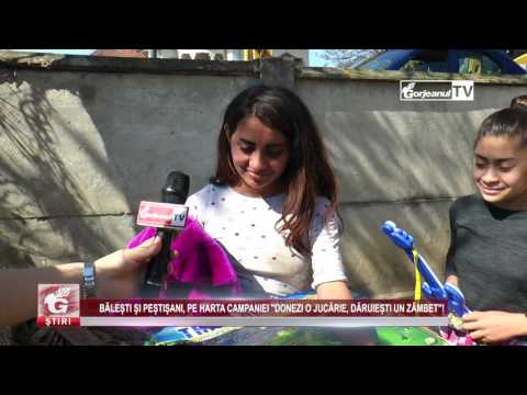 BĂLEȘTI ȘI PEȘTIȘANI, PE HARTA CAMPANIEI „DONEZI O JUCĂRIE, DĂRUIEȘTI UN ZÂMBET”!