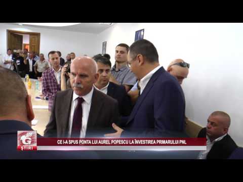 CE I-A SPUS PONTA LUI AUREL POPESCU LA ÎNVESTIREA PRIMARULUI PNL