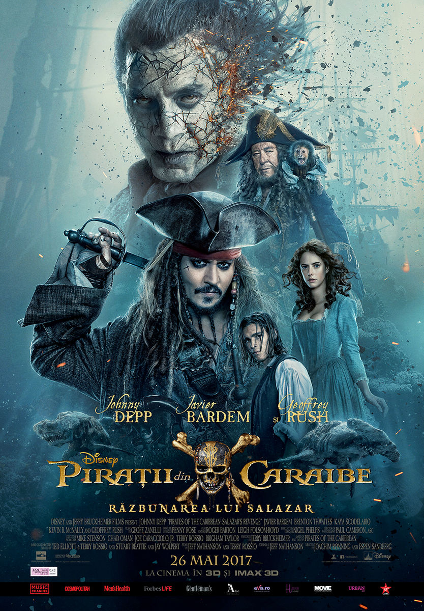 Pirates of the Caribbean: Dead Men Tell No Tales (2017) Pirații din Caraibe: Răzbunarea lui Salazar – Sergiu Nicolaescu 15:00(3D)