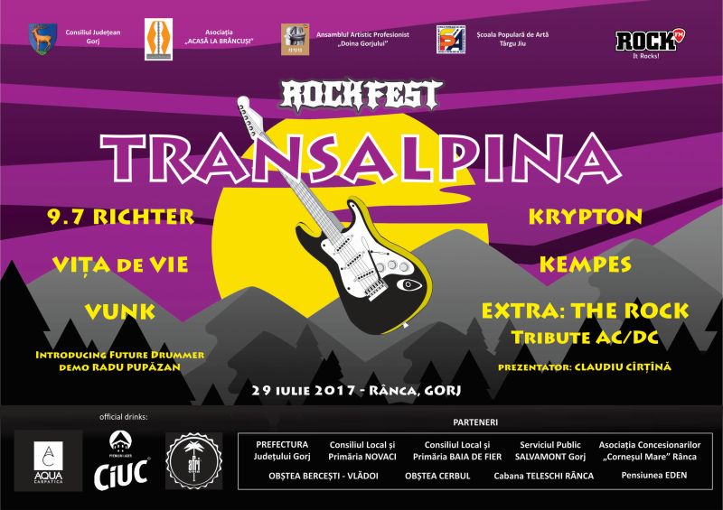 Șase trupe cunoscute vor concerta la ROckFest Transalpina