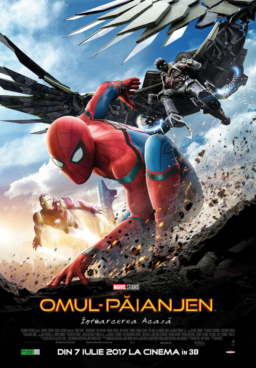 Spider-Man: Homecoming (2017) Omul-Păianjen: Întoarcerea acasă – Sergiu Nicolaescu 15:30(3D)