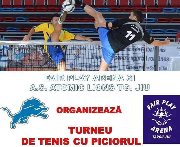 Competiţie de fotbal-tenis la Târgu-Jiu!