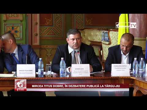 MIRCEA TITUS DOBRE, ÎN DEZBATERE PUBLICĂ LA TÂRGU-JIU
