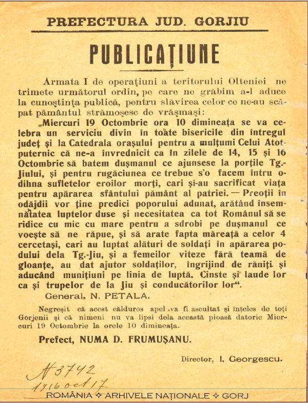 Lupta de la Podul Jiului – moment istoric cu dublă aniversare