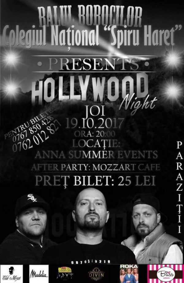 Balul Bobocilor la CNSH! Cântă Paraziții într-o atmosferă Hollywood Night