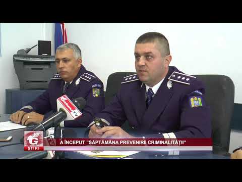 A ÎNCEPUT ”SĂPTĂMÂNA PREVENIRII CRIMINALITĂȚII”