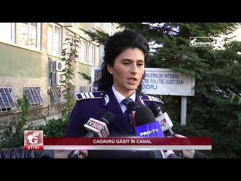 CADAVRU GĂSIT ÎN CANAL