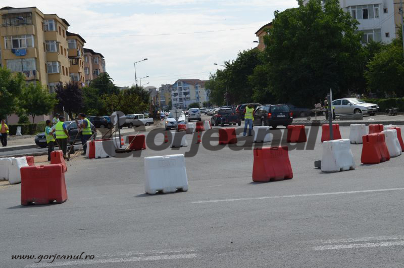 Sens giratoriu nou, în Târgu-Jiu
