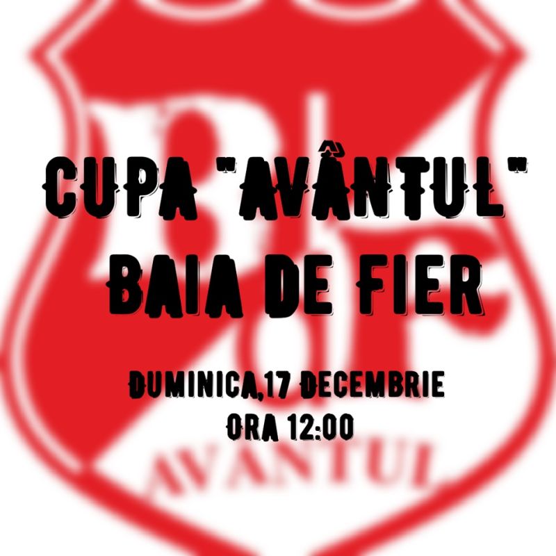 Cupă amicală la Baia de Fier