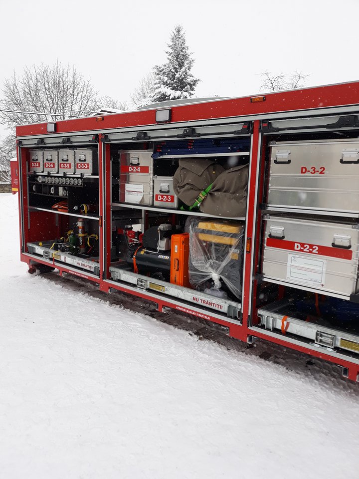 ISU Gorj, dotat cu un container de căutare-salvare ultraperformant