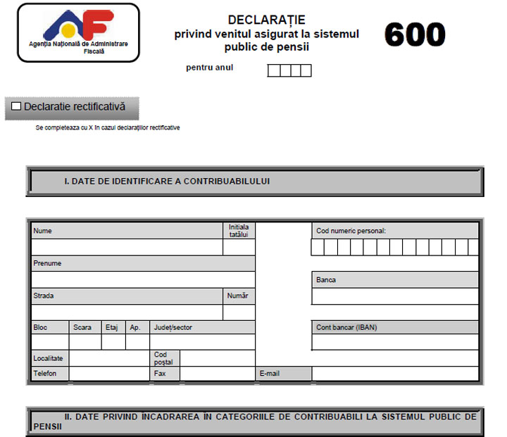 formularul 600