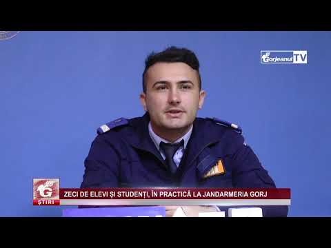 ZECI DE ELEVI ȘI STUDENȚI, ÎN PRACTICĂ LA JANDARMERIA GORJ