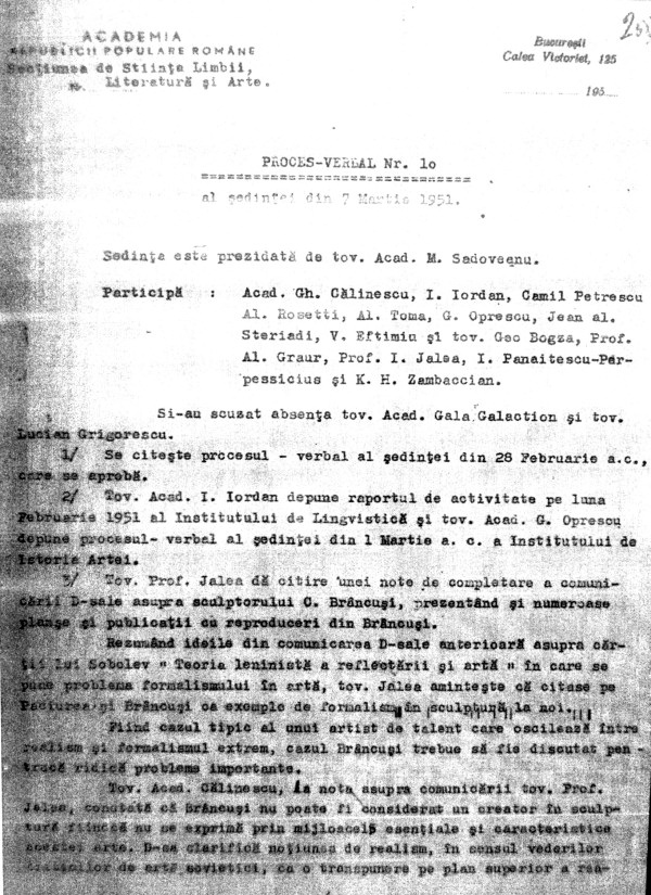 Intențiile de desființare a Coloanei fără Sfârșit(II)