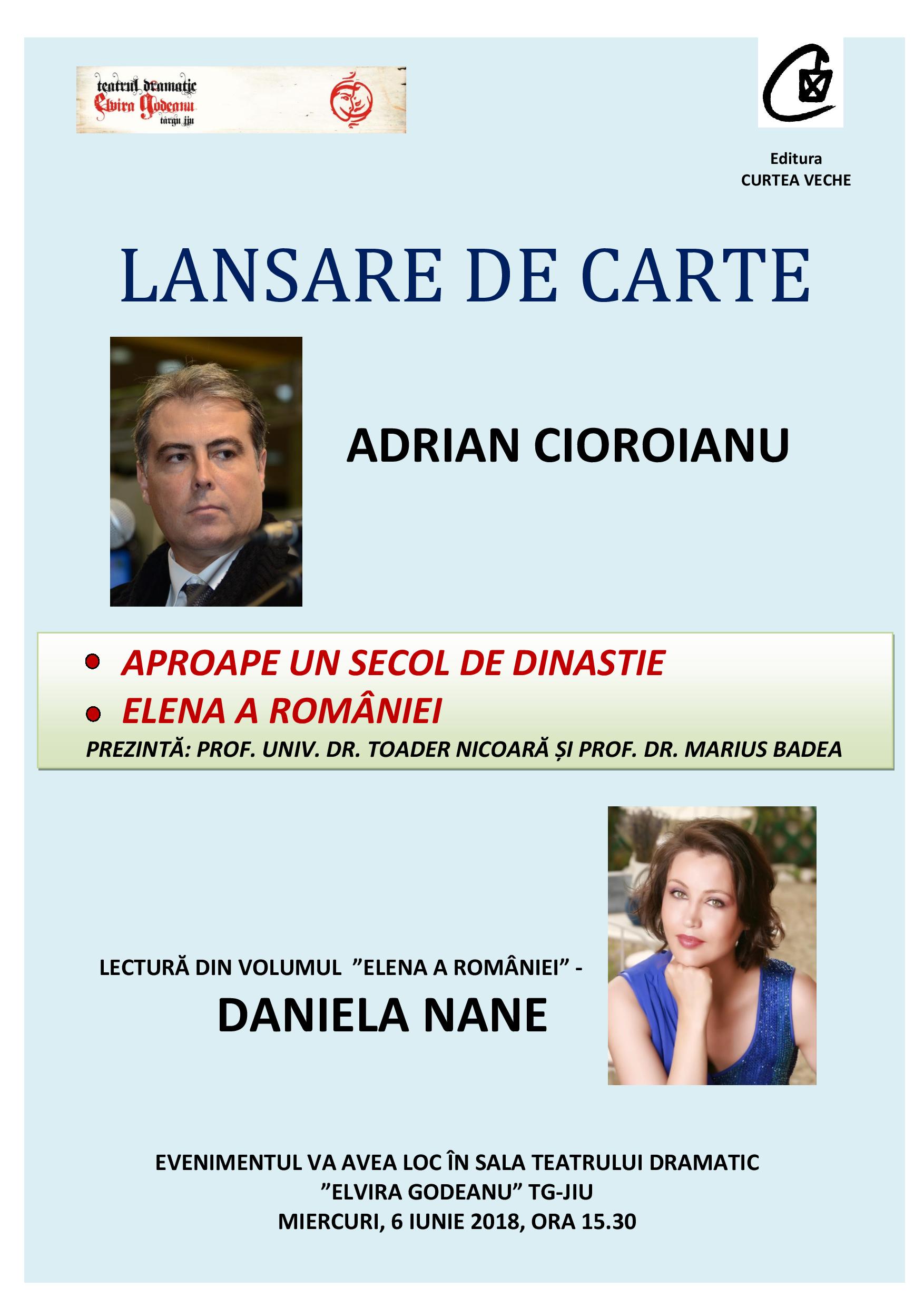 FOTO: Dublă lansare de carte, semnată Adrian Cioroianu, la Târgu Jiu